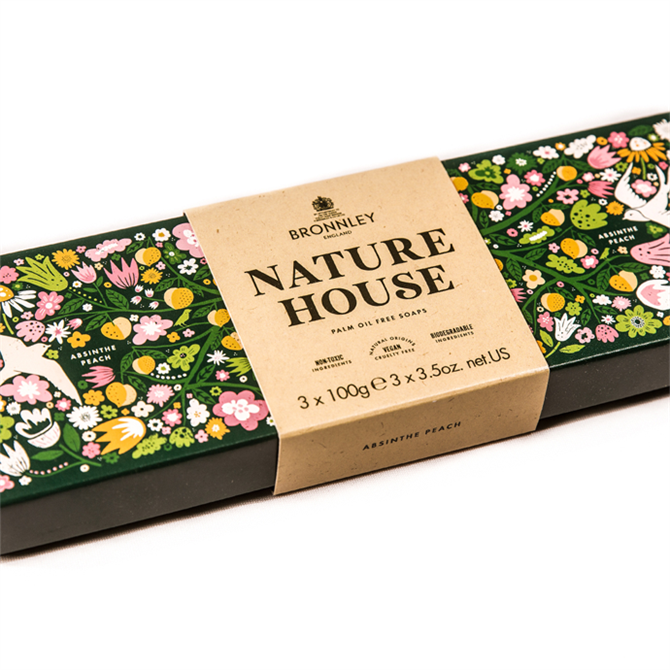 Bronnley Nature House Soap Bars 3x 100g